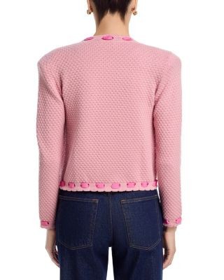 L'Agence Astor Contrast Trim Cardigan, photo 3