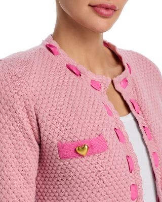 L'Agence Astor Contrast Trim Cardigan, photo 4
