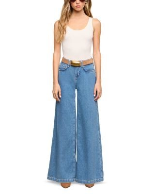 L'Agence Petite Quincy Cotton Blend High Rise Wide Leg Jeans in Wilton, photo 2