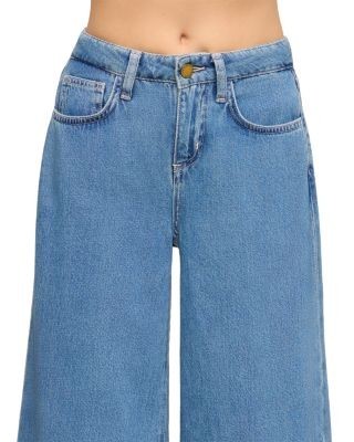 L'Agence Petite Quincy Cotton Blend High Rise Wide Leg Jeans in Wilton, photo 4