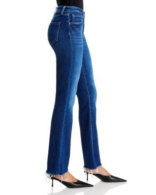 L'Agence Sneeki Mid Rise Sneaker Straight Jeans in Chapman, photo 10