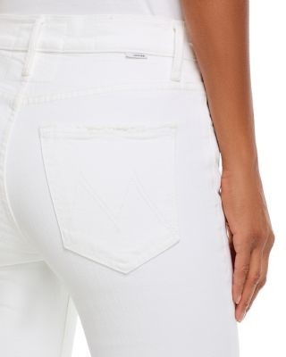 Mother The Kick It High Rise Straight Jeans in Totally Innocent