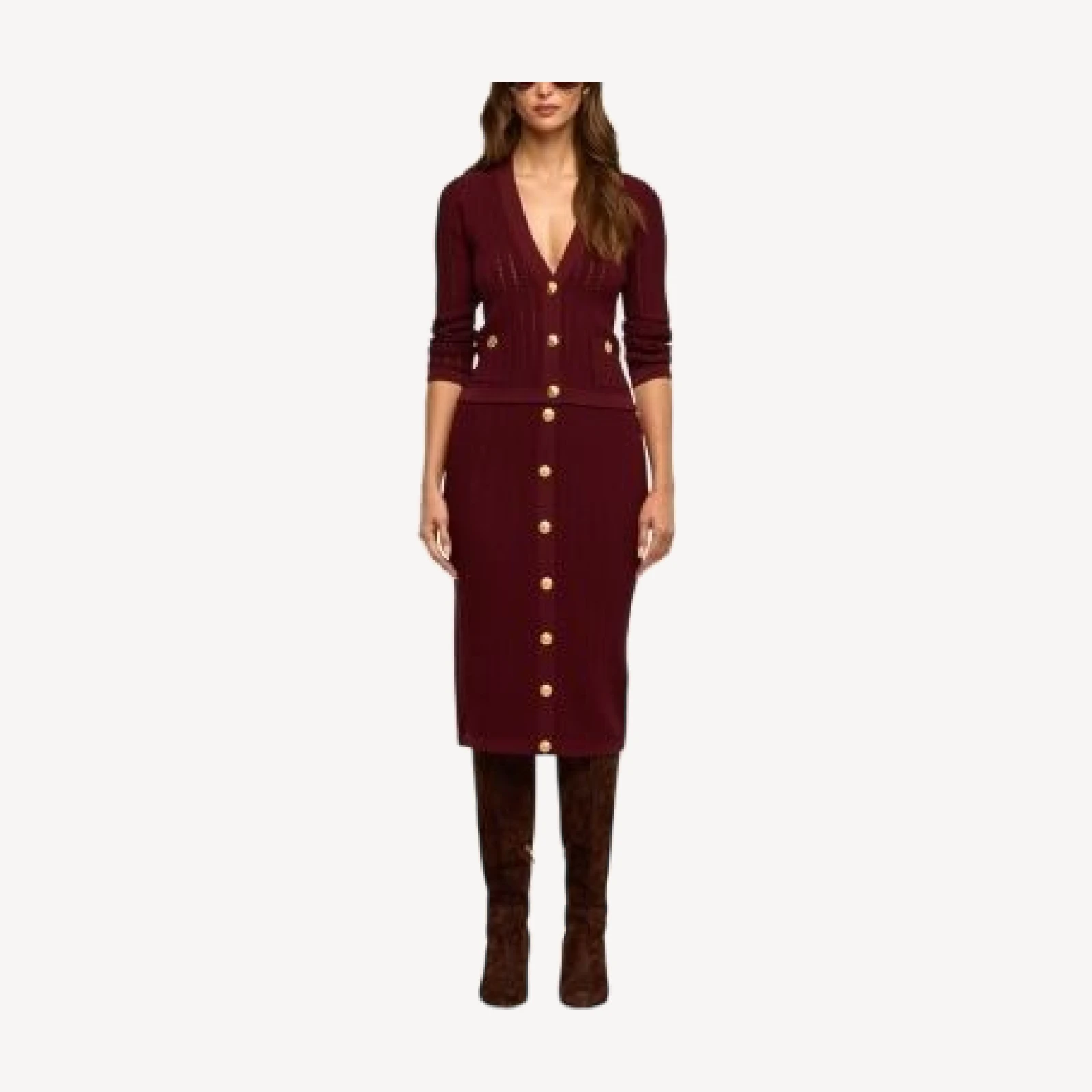 L'Agence Irvin Pointelle Cropped Cardigan