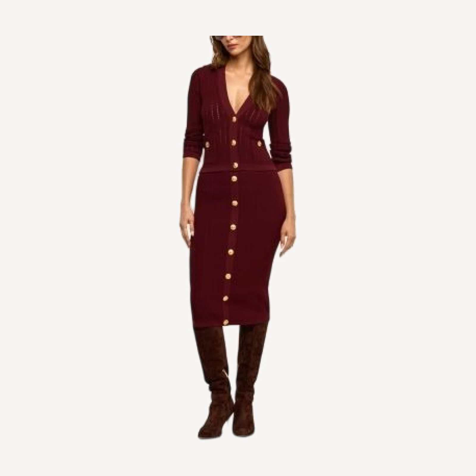 L'Agence Irvin Pointelle Cropped Cardigan