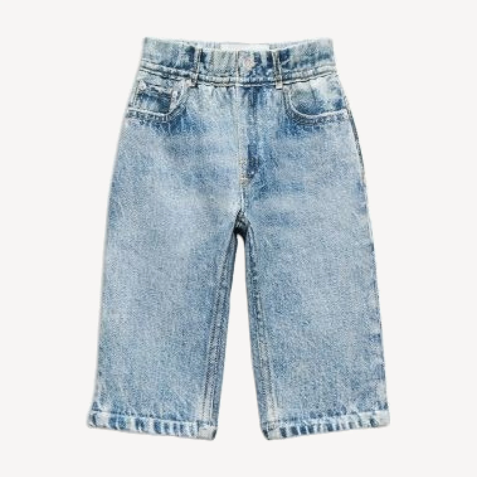 rag & bone Unisex Mini Miramar Wide Leg Jeans - Baby, Little kid, Big kid