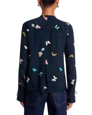 rag & bone Arden Printed Pleated Blouse, photo 3
