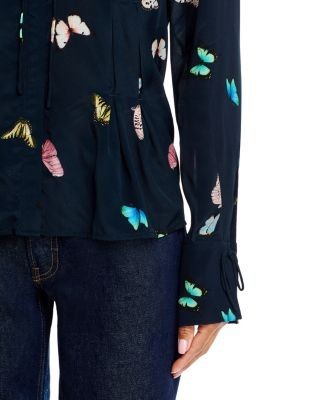 rag & bone Arden Printed Pleated Blouse, photo 4
