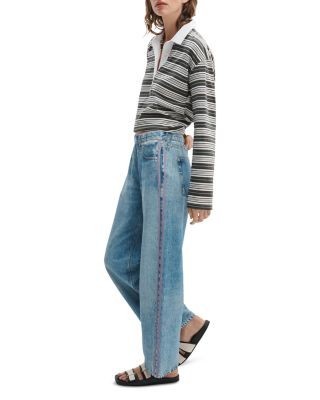 rag & bone Miramar High Rise Ankle Track Jeans in Valen/Lavender, photo 2