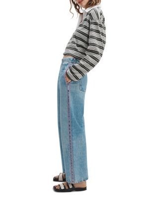 rag & bone Miramar High Rise Ankle Track Jeans in Valen/Lavender, photo 4