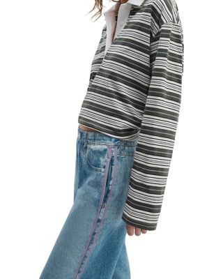 rag & bone Miramar High Rise Ankle Track Jeans in Valen/Lavender, photo 5