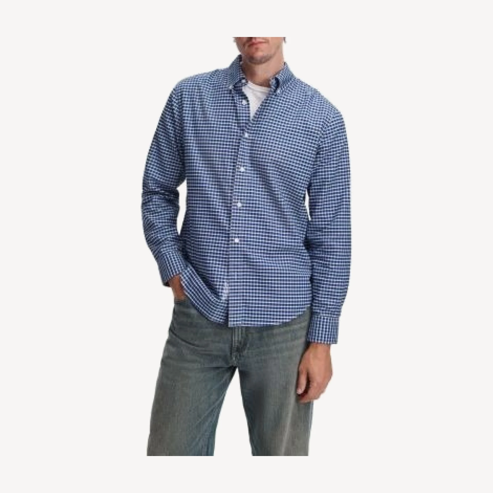 rag & bone Classic Fit Plaid Oxford Shirt