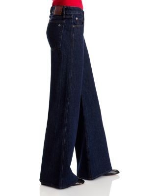 rag & bone Josie Cotton Low Rise Flare Jeans in Darkrinse, photo 4