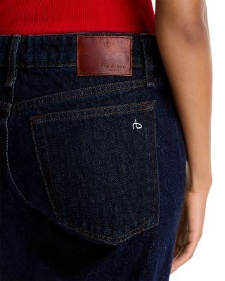 rag & bone Josie Cotton Low Rise Flare Jeans in Darkrinse, photo 5