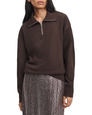 rag & bone The Everyday Terry Cotton Half Zip Sweatshirt, photo 7