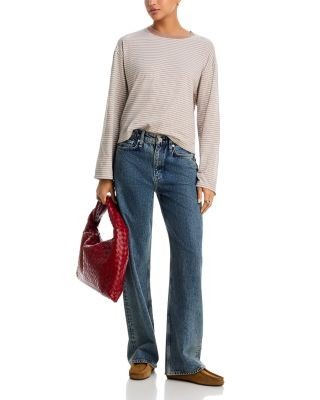 rag & bone Logan Cotton High Rise Wide Leg Jeans in Kingston, photo 2