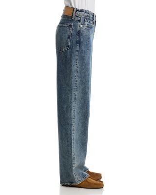 rag & bone Logan Cotton High Rise Wide Leg Jeans in Kingston, photo 4