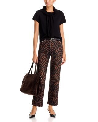rag & bone Miramar Printed Ankle Jeans in Zebra, photo 2