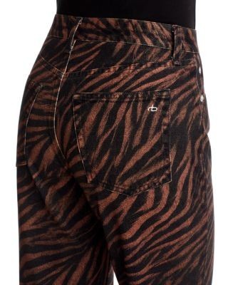 rag & bone Miramar Printed Ankle Jeans in Zebra, photo 5