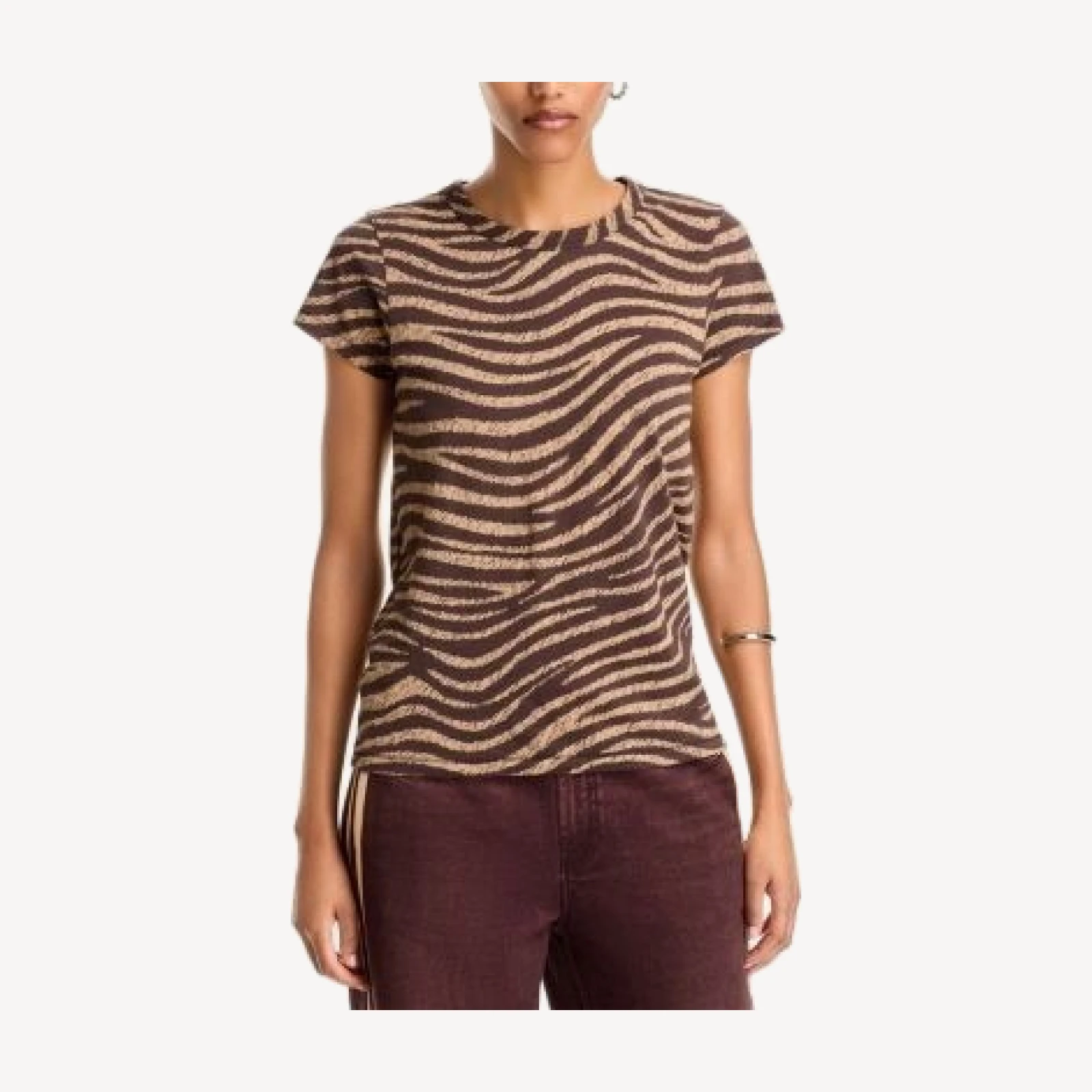 rag & bone Zebra Print Cotton Tee