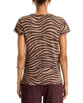 rag & bone Zebra Print Cotton Tee, photo 4