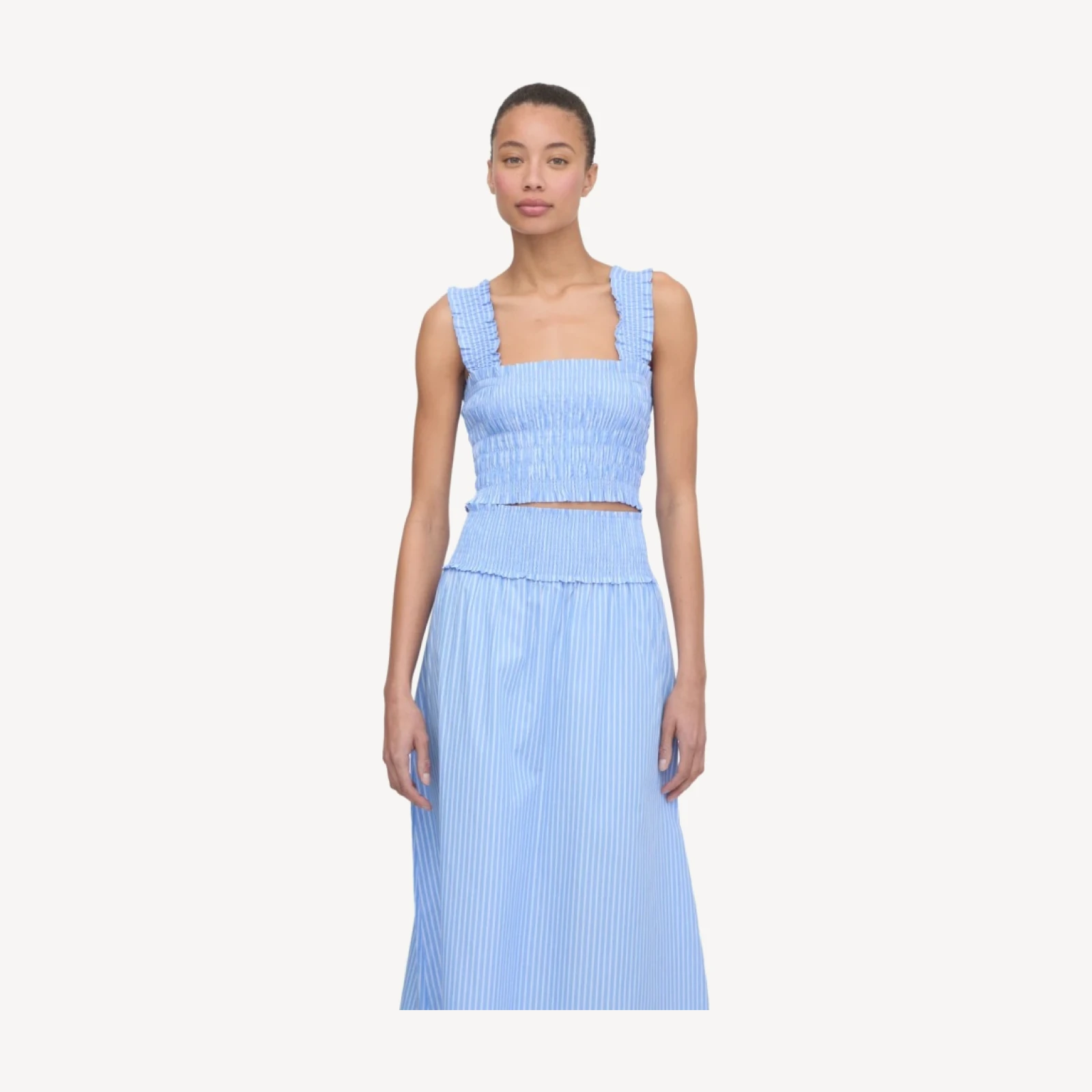 The Azalea Nap Top - Blue Stripe
