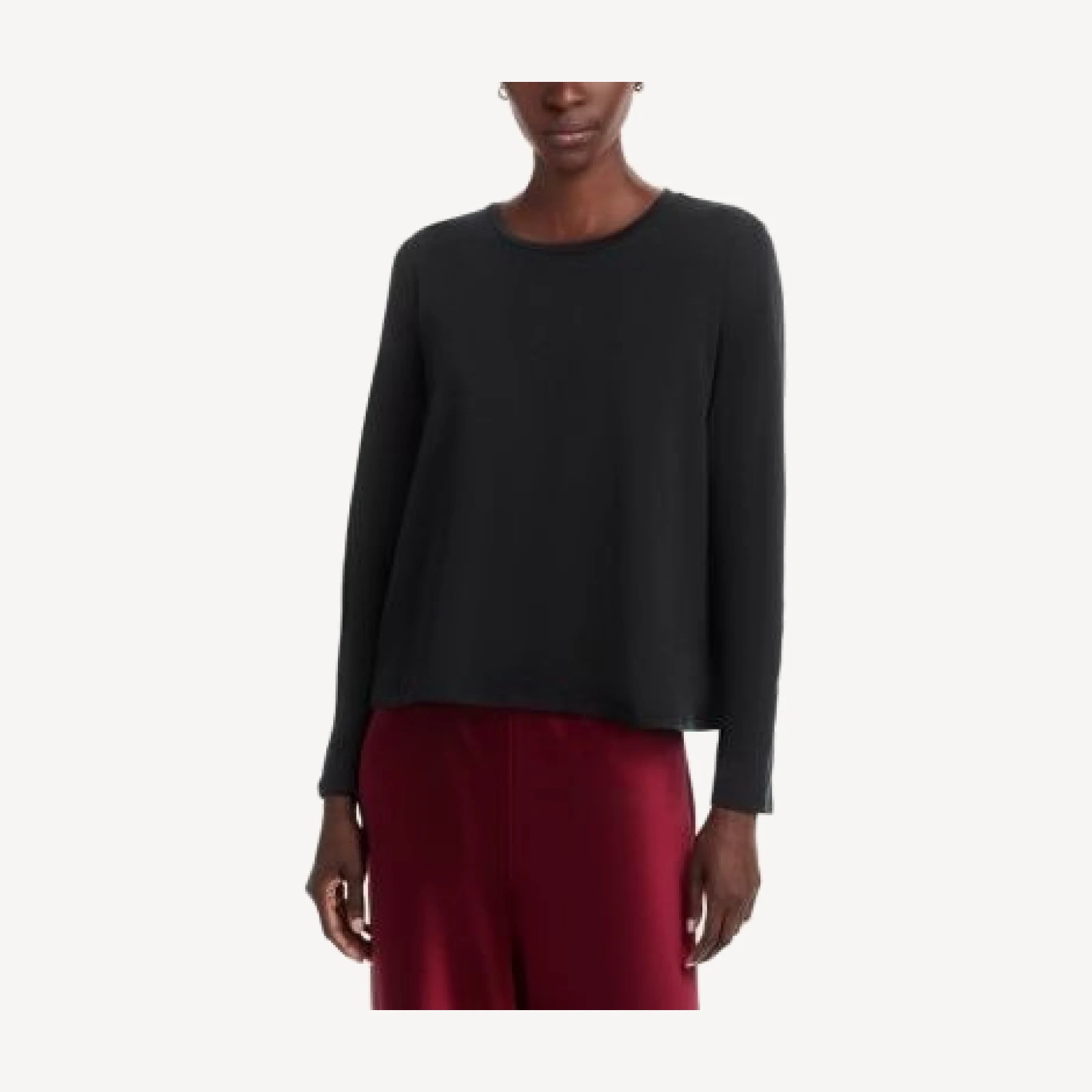 Eileen Fisher Cozy Brushed Terry Hug Crewneck Top