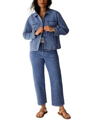Eileen Fisher Straight High Rise Ankle Jeans in Classic Indigo, photo 3