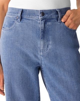 Eileen Fisher Straight High Rise Ankle Jeans in Classic Indigo, photo 4