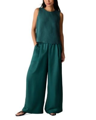 Eileen Fisher High Waisted Pleated Wide Leg Pants, photo 2