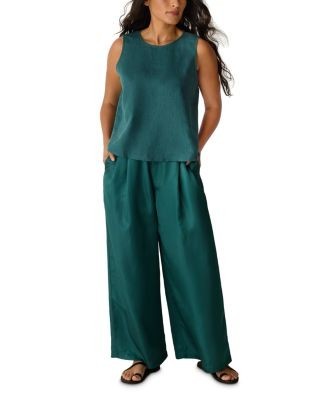Eileen Fisher High Waisted Pleated Wide Leg Pants, photo 5