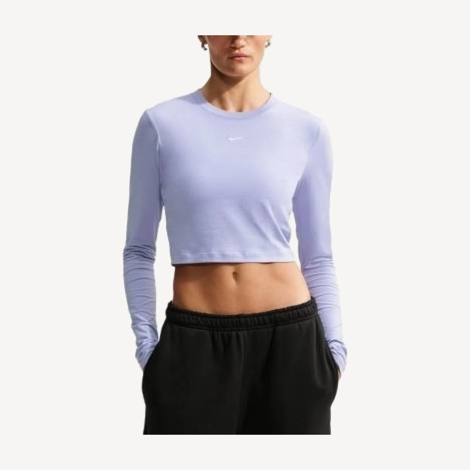 Nike Sportswear Chill Knit Slim Long Sleeve Cropped Top