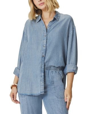 Splendid Indigo Chambray Button Down Shirt