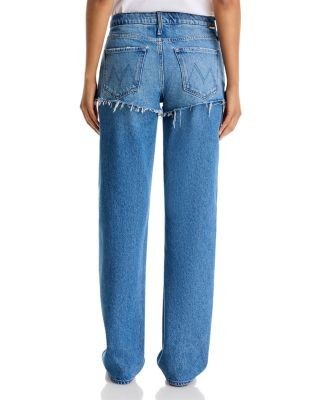 Mother The Shortie Relish Heel Mid Rise Jeans in Refill, photo 3