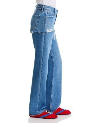 Mother The Shortie Relish Heel Mid Rise Jeans in Refill, photo 4
