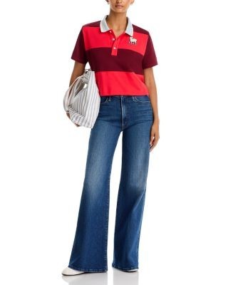 Mother The Boxy Match Striped Cotton Polo, photo 2
