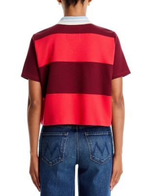 Mother The Boxy Match Striped Cotton Polo, photo 3
