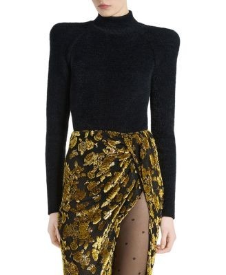 Balmain Fluffy Ribbed Knit Jumper