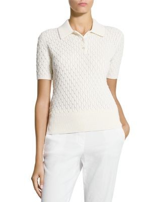 Theory Cable Knit Polo Shirt