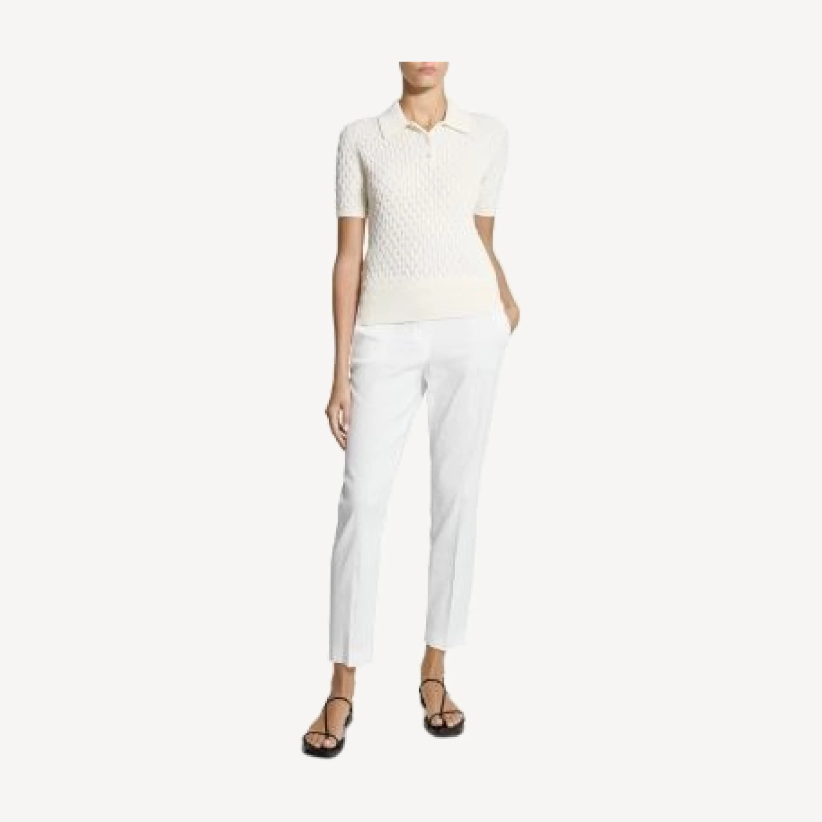 Theory Cable Knit Polo Shirt