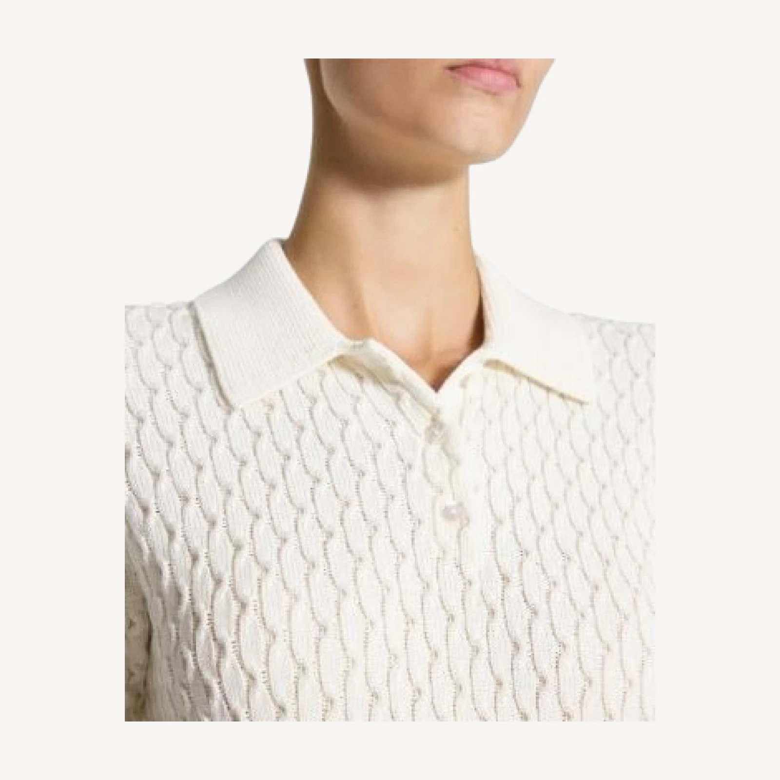 Theory Cable Knit Polo Shirt