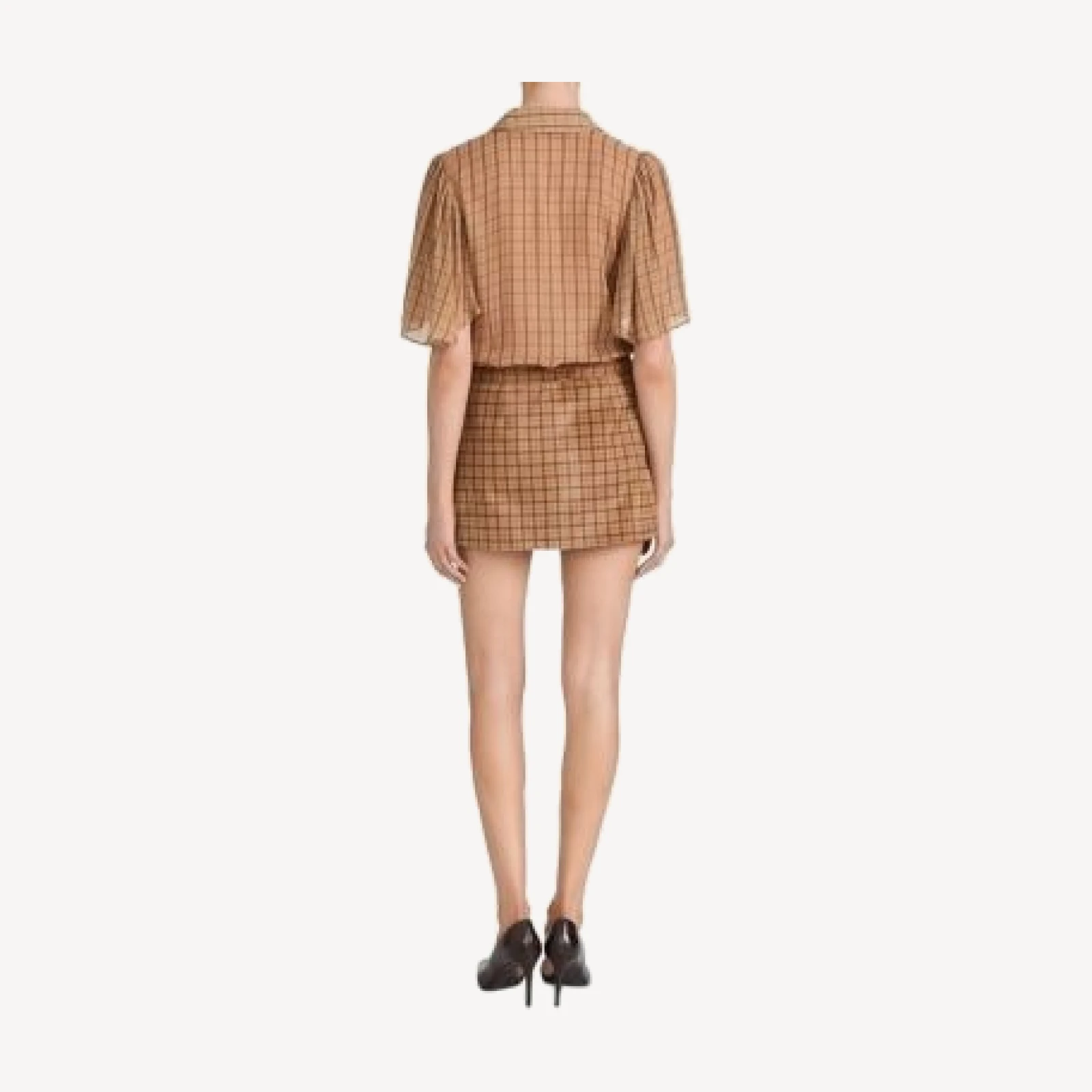 Frame The Flutter Plaid Silk Shirt