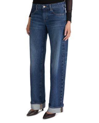Frame The Low Bow Mid Rise Cuffed Jeans in Volt, photo 4