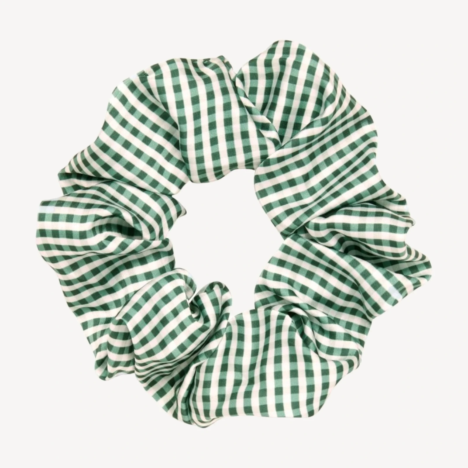 The Hill House x Wet Brush Oversized Scrunchie - Emerald Gingham