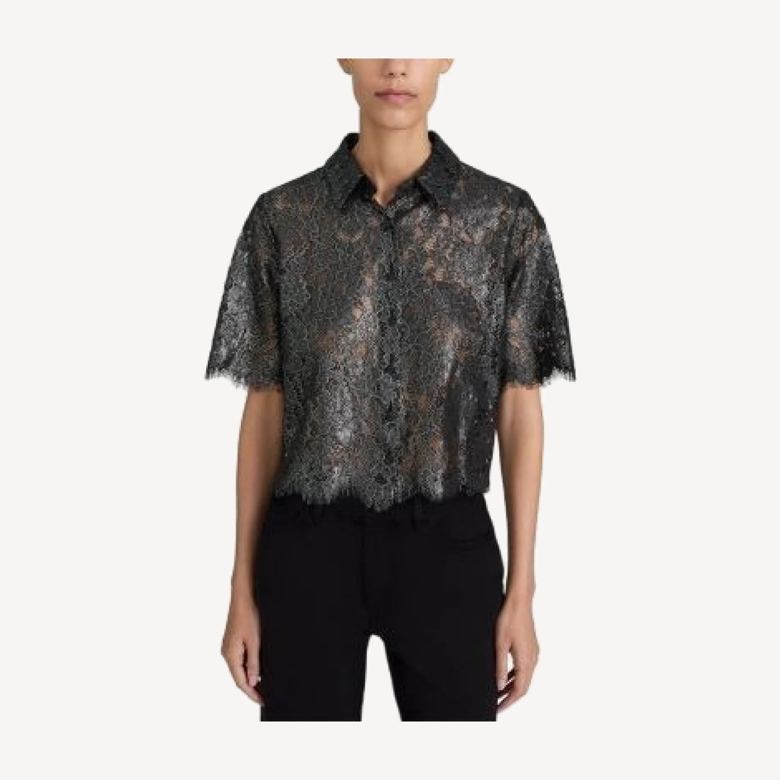 Frame The Foil Lace Shirt