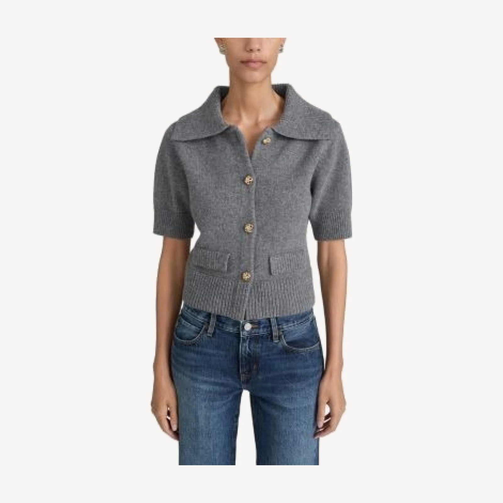 Frame The Doll Wool Collared Cardigan