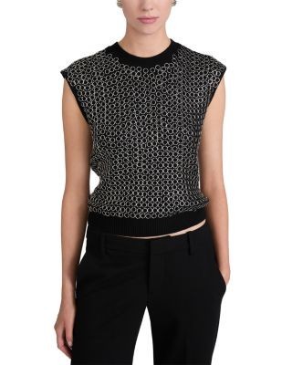 Frame The Chainmail Shell Sleeveless Wool Top