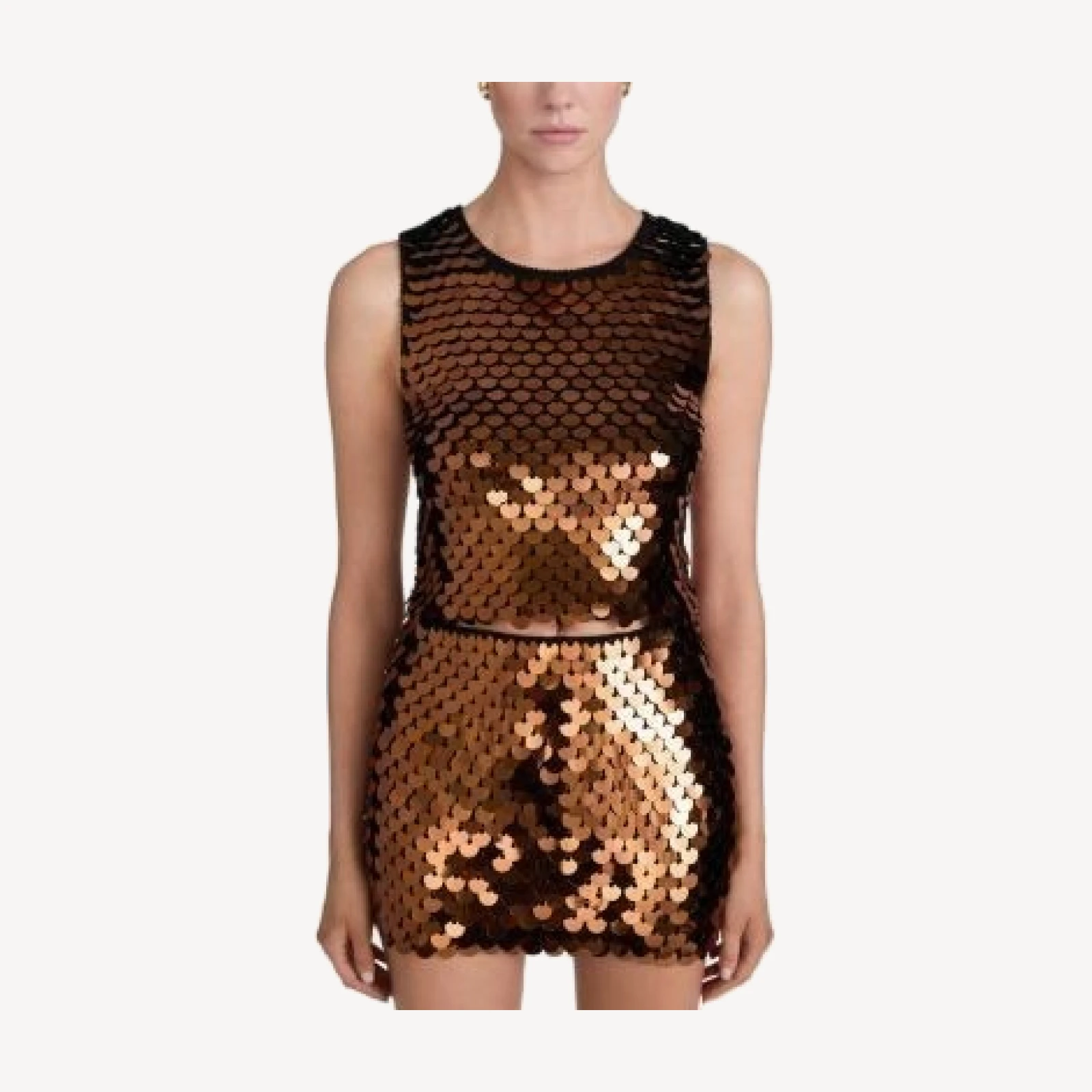 Frame The Paillette Embellished Wool Tank