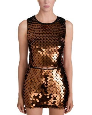 Frame The Paillette Embellished Wool Tank