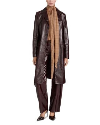 Frame The Veda Leather Long Jacket, photo 2