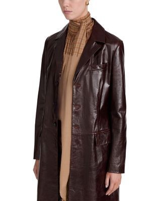 Frame The Veda Leather Long Jacket, photo 3